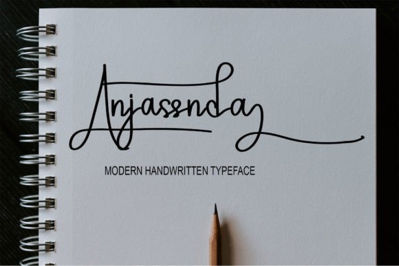 Anjassnda: A Script Font with Personality