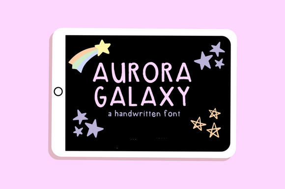 Aurora Galaxy Font: A Handwritten Typeface for Modern Web Design