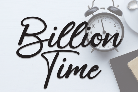 Billion Time: A Handwritten Font for Modern Web Design