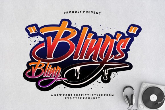 Blings: A Modern Handwritten Font for Digital Design