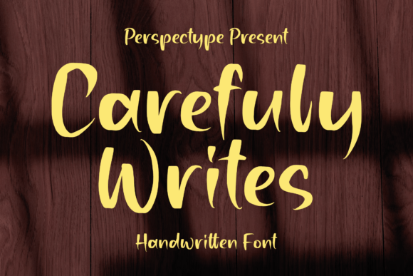 Carefuly Writes: A Handwritten Typeface for Editorial Magic