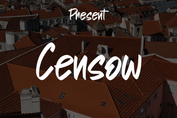 Censow: A Modern Script Typeface for Stronger Web Branding