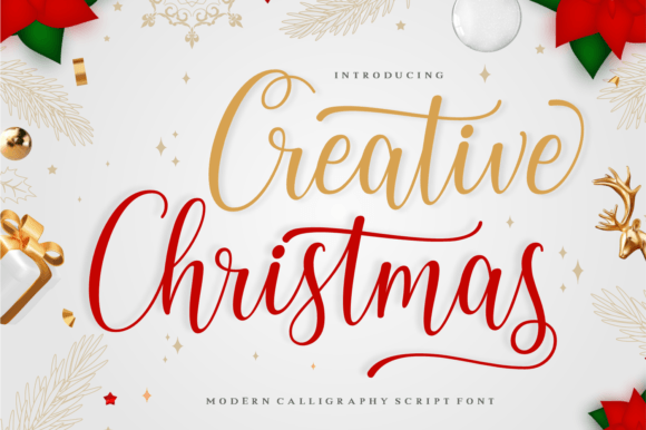 Creative Christmas Font: Elegant Script for Digital Design