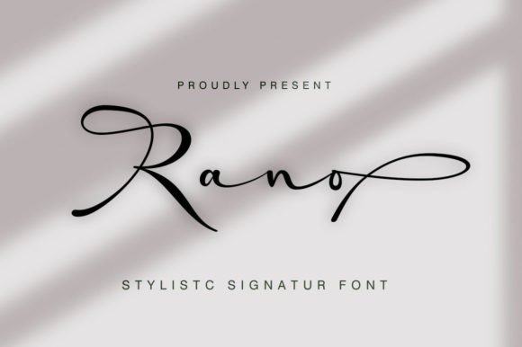 Elevate Your Brand with the Rano Handwritten Font