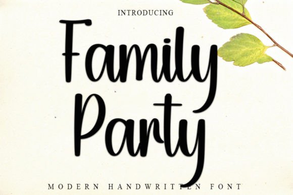 Family Party Font: A Timeless Script for Your Brand