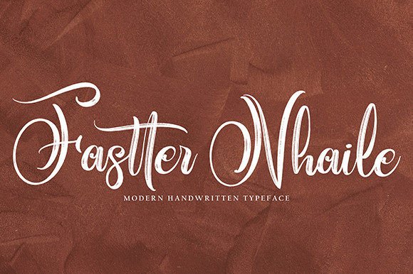 Fastter Nhaile: A Handwritten Script Font for Makers and Designers