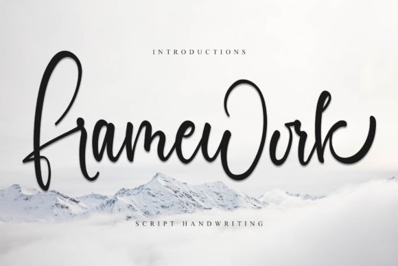 Framework Font: A Modern Script for Stylish Craft Projects