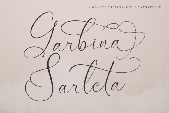 Garbina Sarleta: A Script Font That Elevates Your Brand