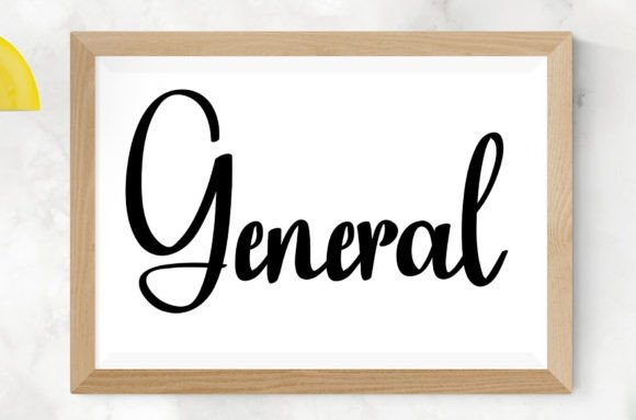 General: A Handwritten Font That Brings Your Crafts to Life
