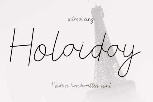 Holaiday: A Handwritten Font for Editorial Design