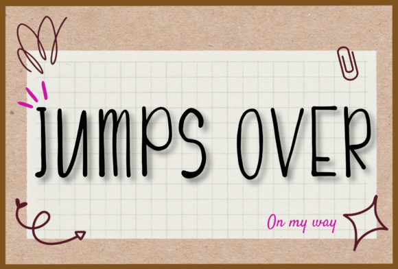 Jumps Over Font: A Playful Touch for Polished Branding