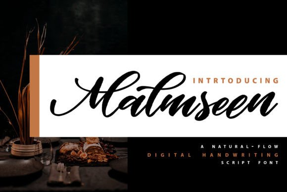Malmseen Typeface: A Sweet Script for Editorial Design
