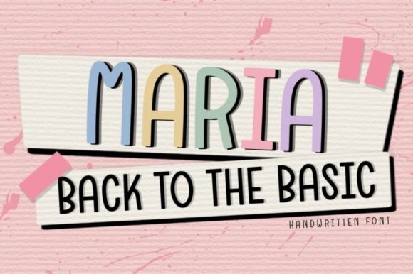 Maria: A Handwritten Font That Brings Your Crafts to Life
