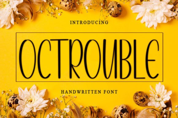 Octrouble: A Handwritten Font That Elevates Web Design