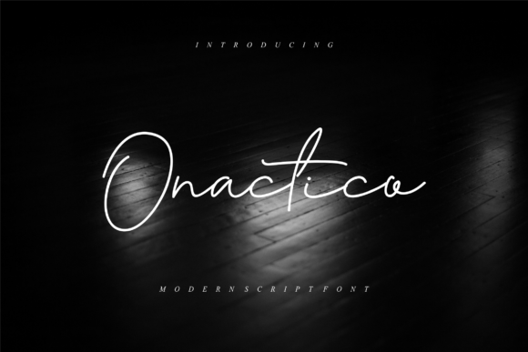 Onactico: A Stylish Script Font for Editorial Design