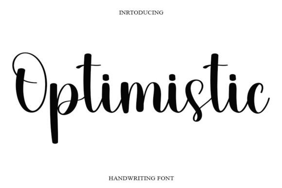 Optimistic Font: A Handwritten Typeface for Your Creative Projects