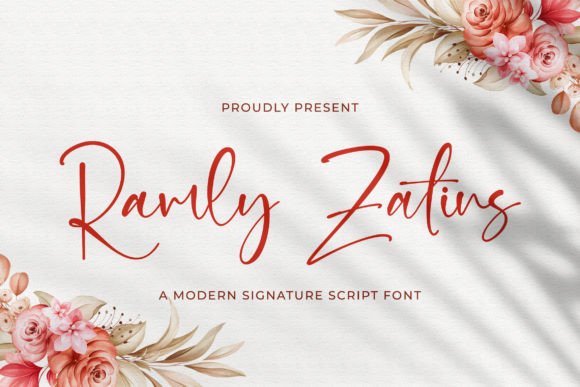 Ramly Zatins: A Handwritten Font for Editorial Elegance
