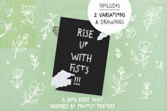 Rise Up with Fists: A Bold Typeface for Campaigns That Demand Attention