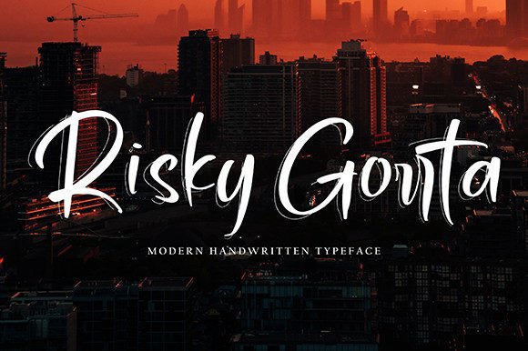 Risky Gorrta: A Script Font with Personality