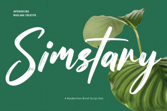Simstary: A Script Font with Subtle Charisma