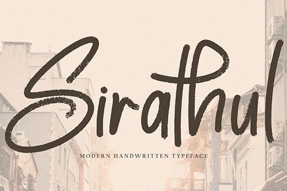 Sirathul: A Luxurious Handwritten Typeface for Craft Creations