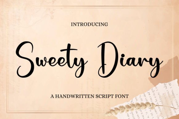 Sweety Diary Font: A Timeless Handwritten Typeface for Crafters