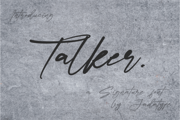 Talker: A Script Font That Speaks to Modern Design
