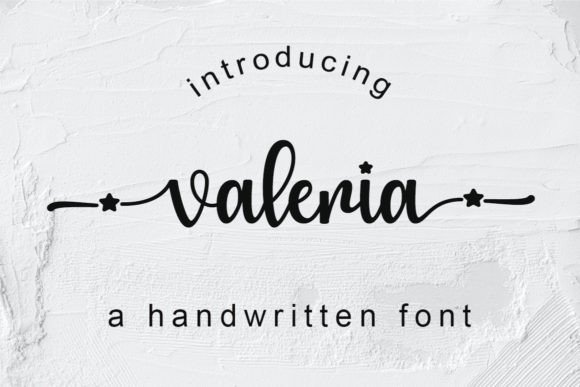 Valeria Font: A Script Amp Typeface That Brings Craft Projects to Life