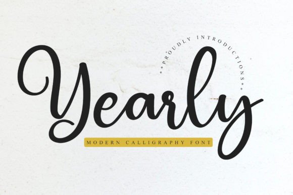 Yearly Font: A Stylish Script for Digital Design