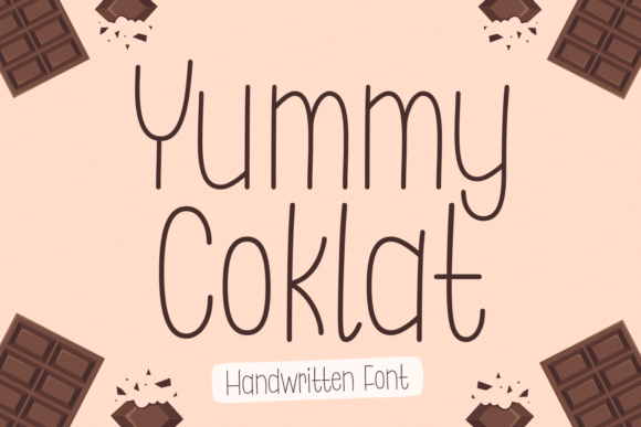 Yummy Coklat: A Playful Font That Elevates Brand Identity