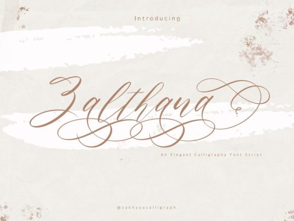 Zalthana Font: A Script Amp Typeface That Elevates Brand Design